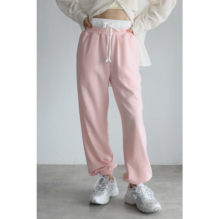 LIGHT-PINK | double waist sweat | BONJOUR SAGAN