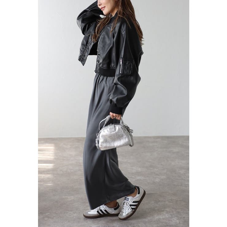 フェイクレザーショート丈MA-1 88-004176 | BONJOUR SAGAN | 詳細画像6 