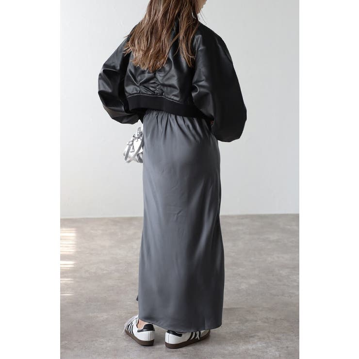 フェイクレザーショート丈MA-1 88-004176 | BONJOUR SAGAN | 詳細画像7 