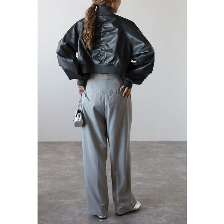 フェイクレザーショート丈MA-1 88-004176 | BONJOUR SAGAN | 詳細画像14 