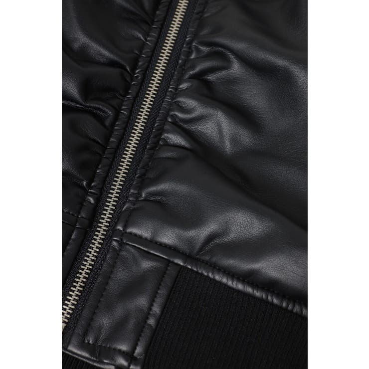 フェイクレザーショート丈MA-1 88-004176 | BONJOUR SAGAN | 詳細画像18 