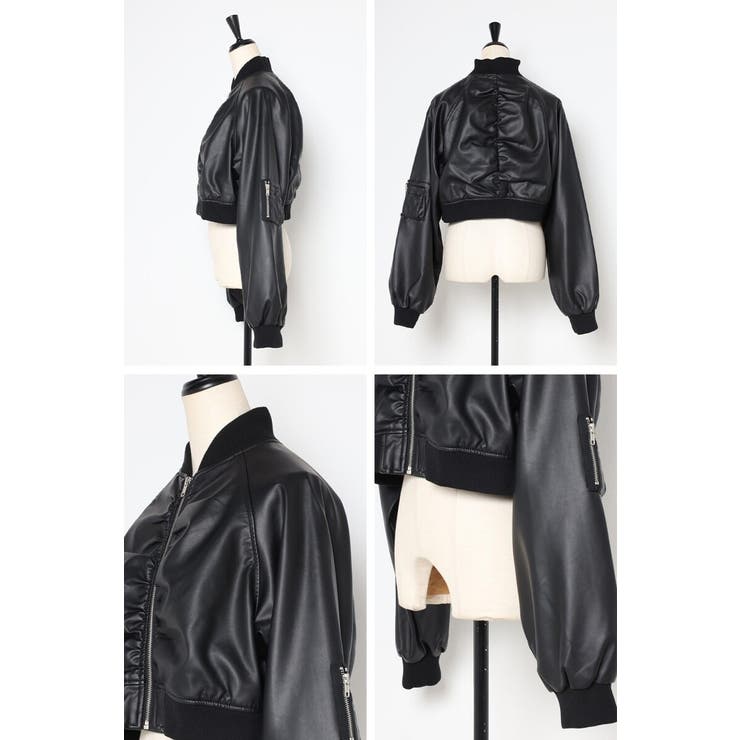 フェイクレザーショート丈MA-1 88-004176 | BONJOUR SAGAN | 詳細画像19 