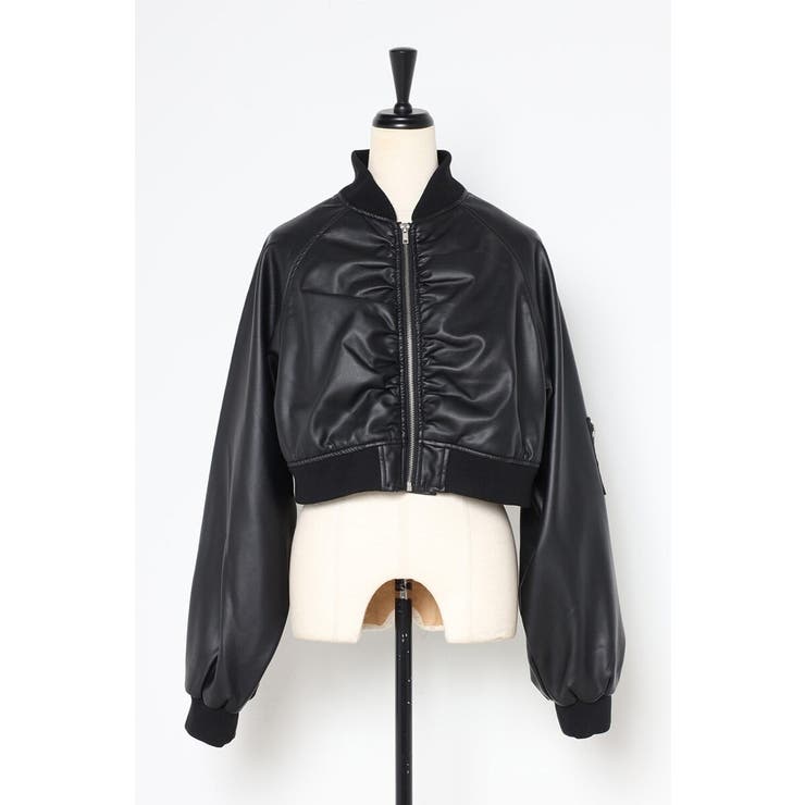 フェイクレザーショート丈MA-1 88-004176 | BONJOUR SAGAN | 詳細画像21 