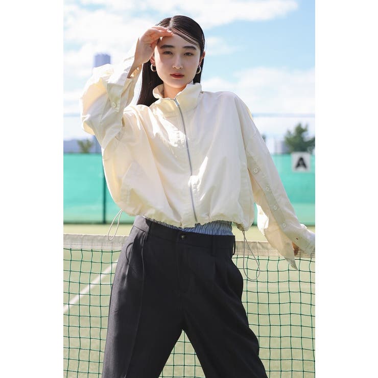 IVORY | ボタンスリットスリーブブルゾン 88-004177 | BONJOUR SAGAN