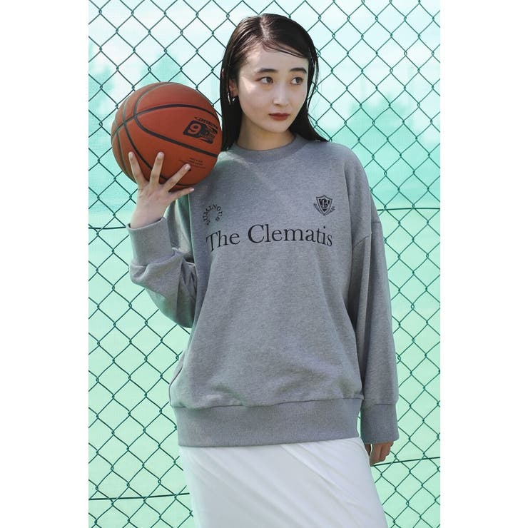 GRAY | ゲームロゴ刺繍スウェット 88-004181 | BONJOUR SAGAN