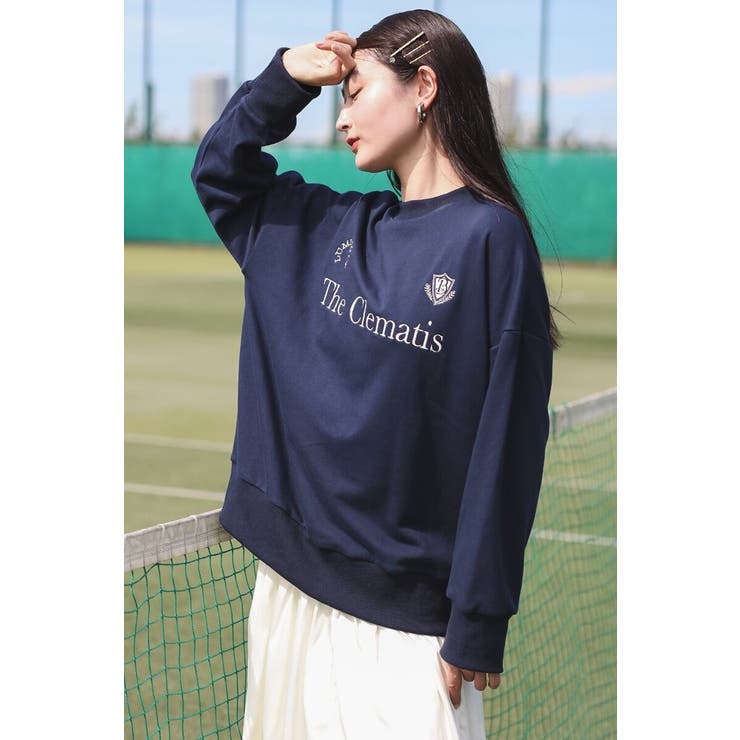 ゲームロゴ刺繍スウェット 88-004181 | BONJOUR SAGAN | 詳細画像1 