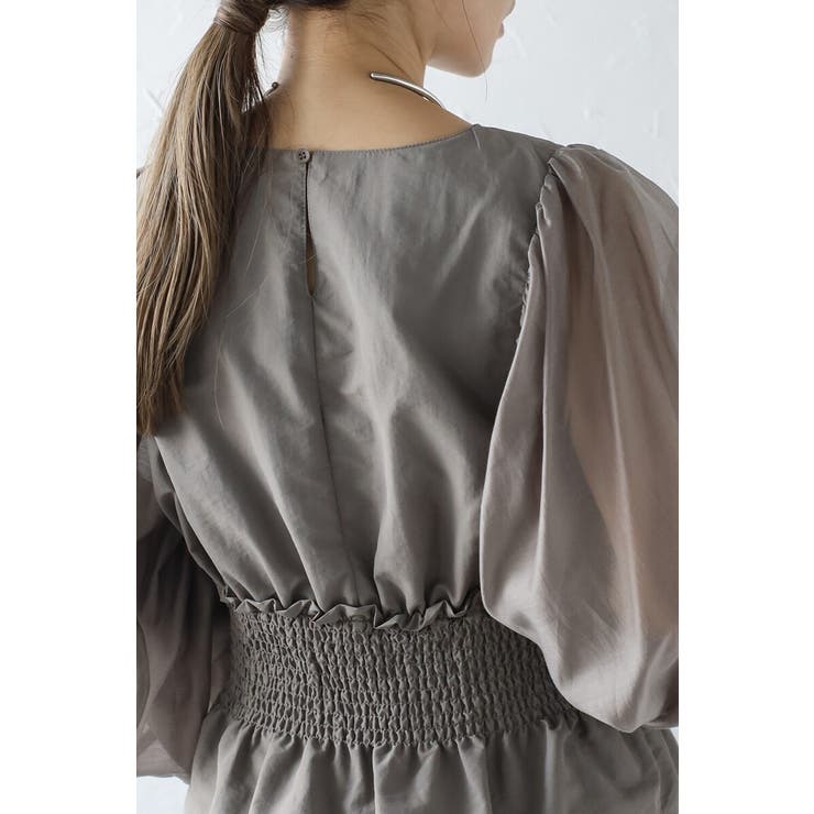 シアースリーブシャーリングペプラムブラウス 88-004182 | BONJOUR SAGAN | 詳細画像13 