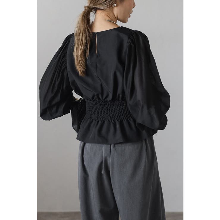 シアースリーブシャーリングペプラムブラウス 88-004182 | BONJOUR SAGAN | 詳細画像19 