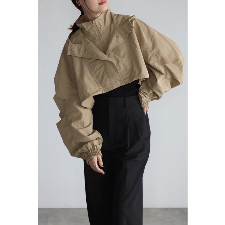 BEIGE | レイヤード風ワッシャーナイロンマウンテンパーカー 88-004201 | BONJOUR SAGAN