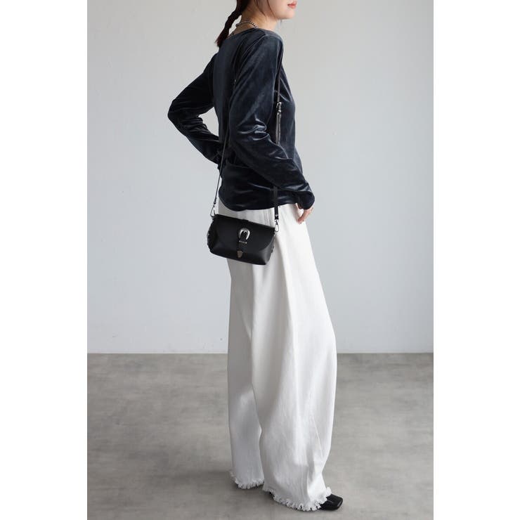 バックオープンベロアプルオーバー 88-004202 | BONJOUR SAGAN | 詳細画像3 