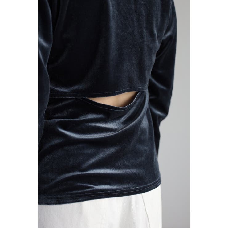 バックオープンベロアプルオーバー 88-004202 | BONJOUR SAGAN | 詳細画像9 