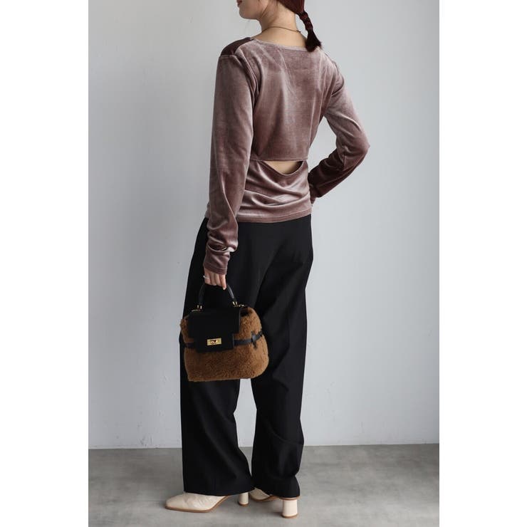 バックオープンベロアプルオーバー 88-004202 | BONJOUR SAGAN | 詳細画像11 