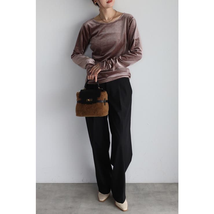 バックオープンベロアプルオーバー 88-004202 | BONJOUR SAGAN | 詳細画像13 