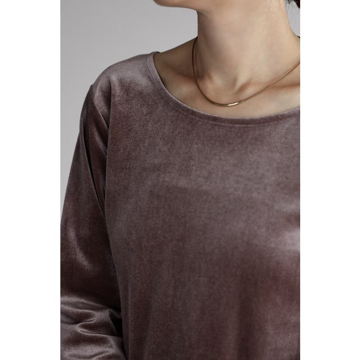 バックオープンベロアプルオーバー 88-004202 | BONJOUR SAGAN | 詳細画像14 