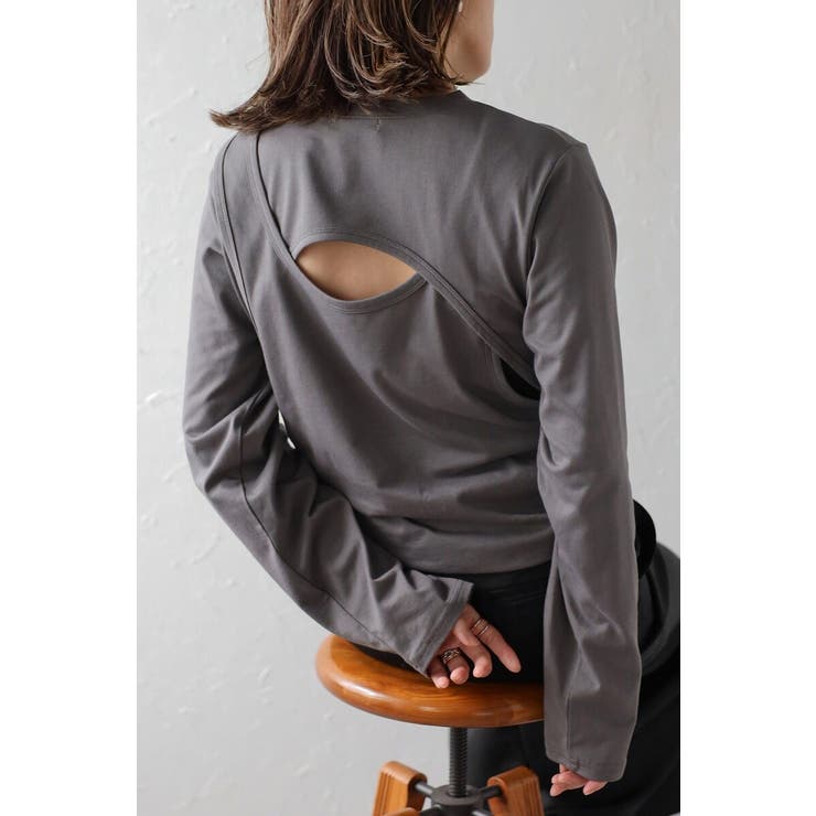 バックカットアウトデザインロンT 88-004211 | BONJOUR SAGAN | 詳細画像18 