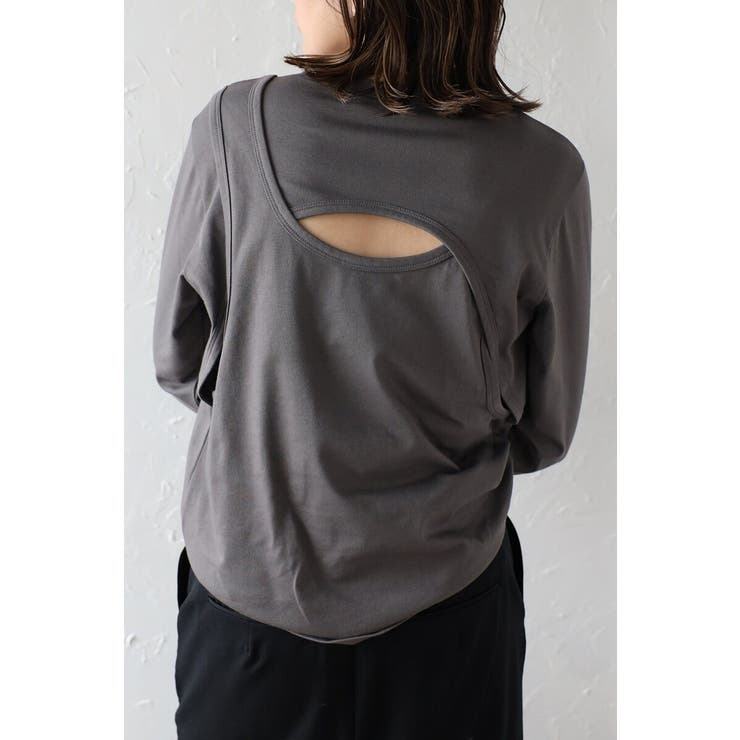 バックカットアウトデザインロンT 88-004211 | BONJOUR SAGAN | 詳細画像23 