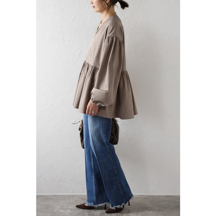 フロントジップペプラムチュニック 88-004223 | BONJOUR SAGAN | 詳細画像3 