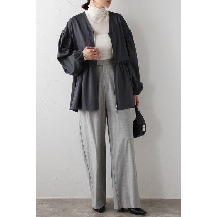 フロントジップペプラムチュニック 88-004223 | BONJOUR SAGAN | 詳細画像12 