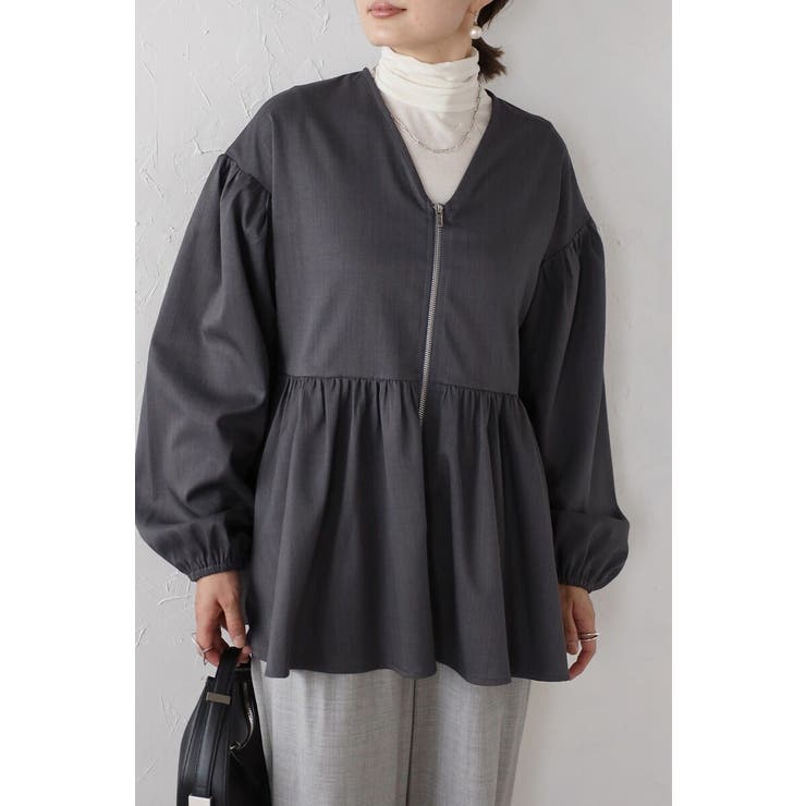 フロントジップペプラムチュニック 88-004223 | BONJOUR SAGAN | 詳細画像13 