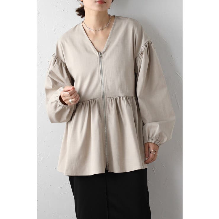 フロントジップペプラムチュニック 88-004223 | BONJOUR SAGAN | 詳細画像17 