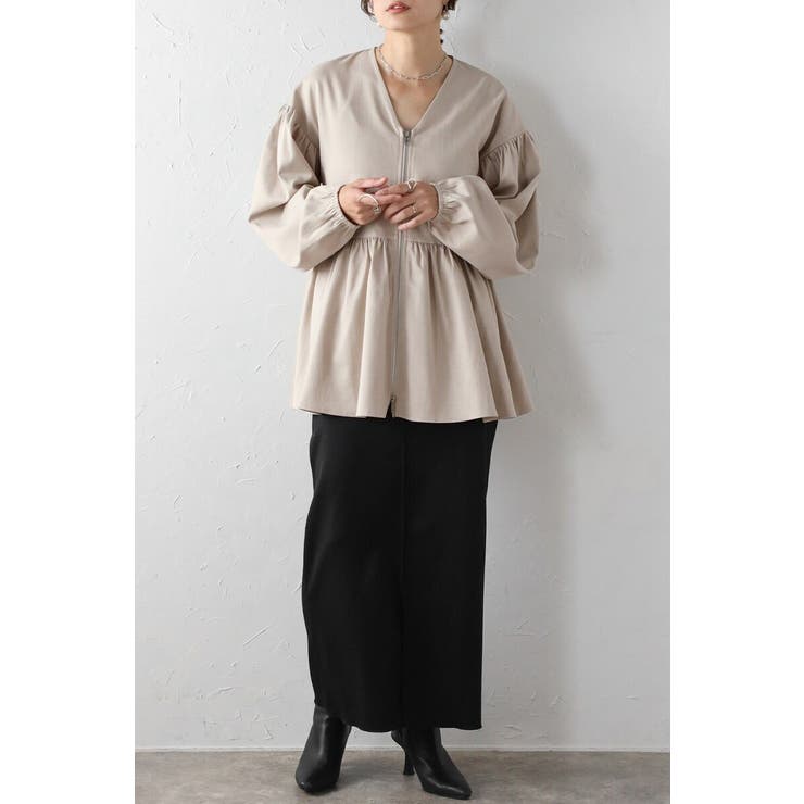 フロントジップペプラムチュニック 88-004223 | BONJOUR SAGAN | 詳細画像18 