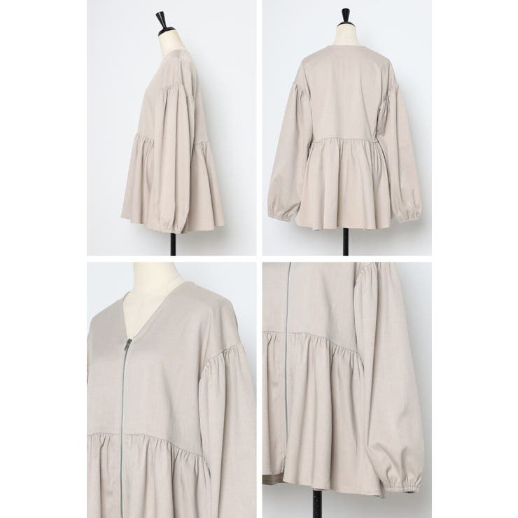 フロントジップペプラムチュニック 88-004223 | BONJOUR SAGAN | 詳細画像24 