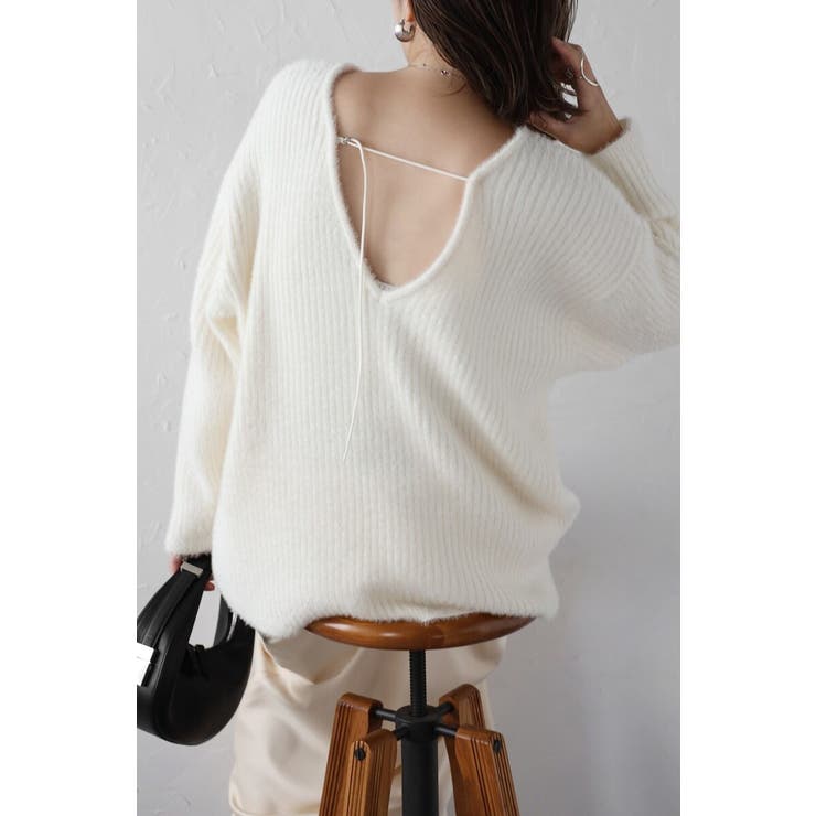 前後2WAYシャギーミドルニット 88-004224 | BONJOUR SAGAN | 詳細画像4 