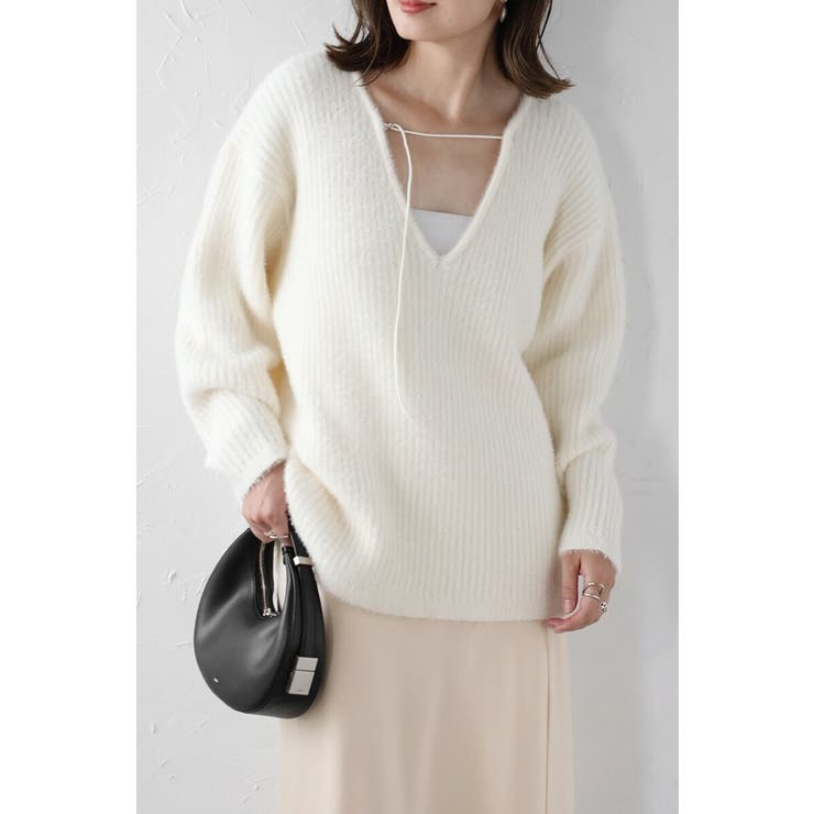 前後2WAYシャギーミドルニット 88-004224 | BONJOUR SAGAN | 詳細画像12 