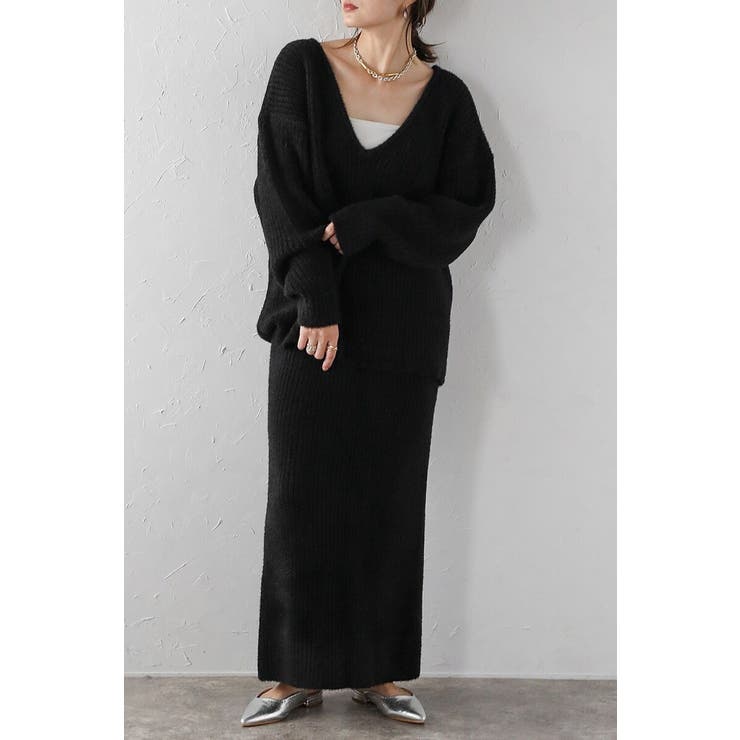 前後2WAYシャギーミドルニット 88-004224 | BONJOUR SAGAN | 詳細画像22 