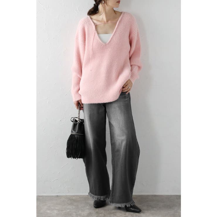 前後2WAYシャギーミドルニット 88-004224 | BONJOUR SAGAN | 詳細画像30 