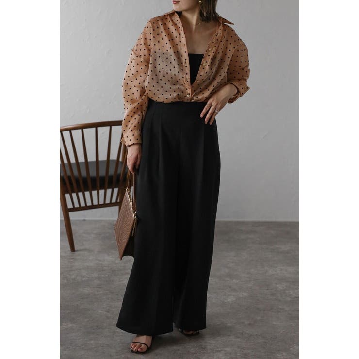 ドットオーガンジーシアーシャツ 88-004227 | BONJOUR SAGAN | 詳細画像8 