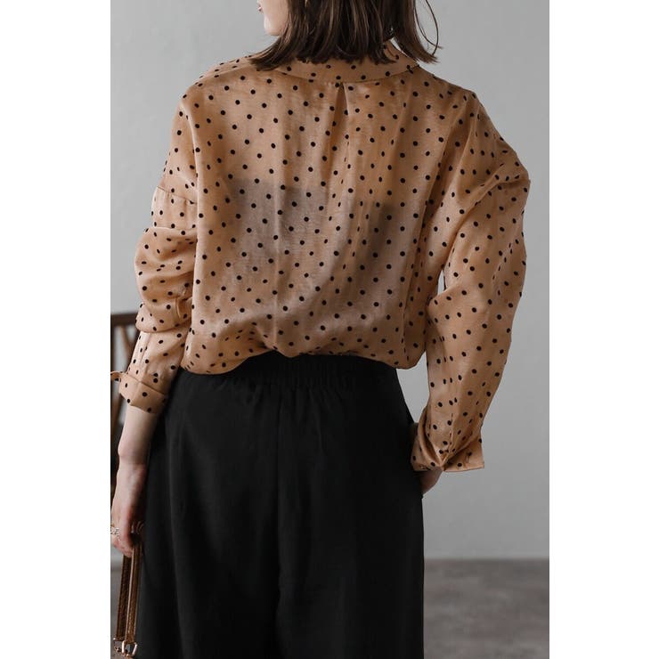 ドットオーガンジーシアーシャツ 88-004227 | BONJOUR SAGAN | 詳細画像11 