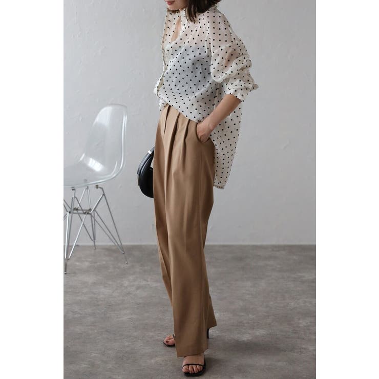 ドットオーガンジーシアーシャツ 88-004227 | BONJOUR SAGAN | 詳細画像15 