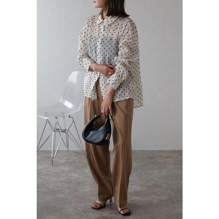 ドットオーガンジーシアーシャツ 88-004227 | BONJOUR SAGAN | 詳細画像22 