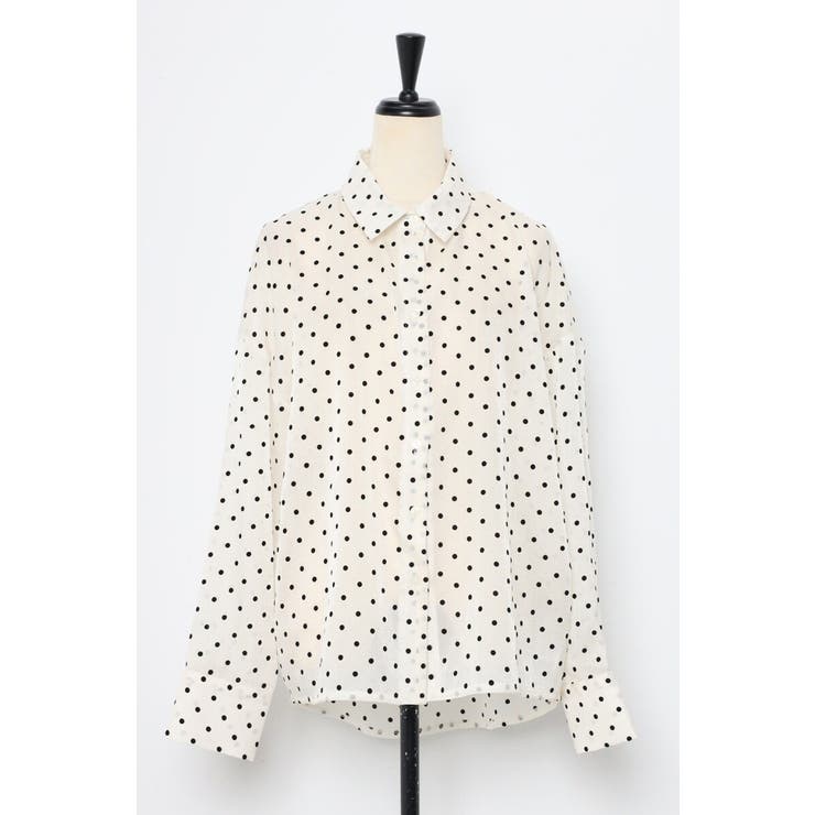 ドットオーガンジーシアーシャツ 88-004227 | BONJOUR SAGAN | 詳細画像25 