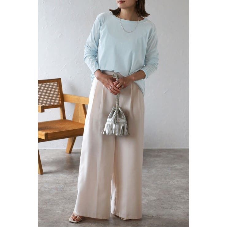 リラックスシアーベロアロンT 88-004232 | BONJOUR SAGAN | 詳細画像1 