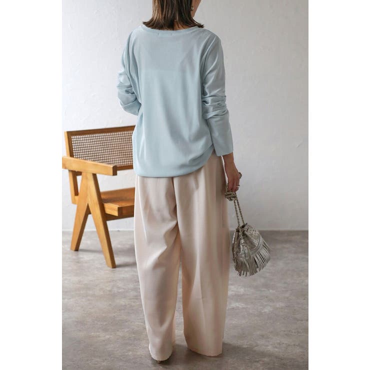 リラックスシアーベロアロンT 88-004232 | BONJOUR SAGAN | 詳細画像5 