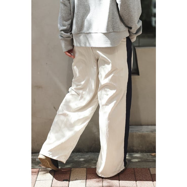 裾ドロストサイドラインナイロンパンツ 88-004233 | BONJOUR SAGAN | 詳細画像3 