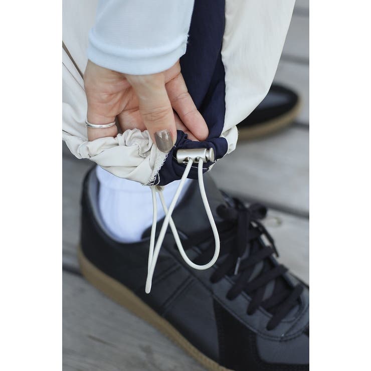 裾ドロストサイドラインナイロンパンツ 88-004233 | BONJOUR SAGAN | 詳細画像10 