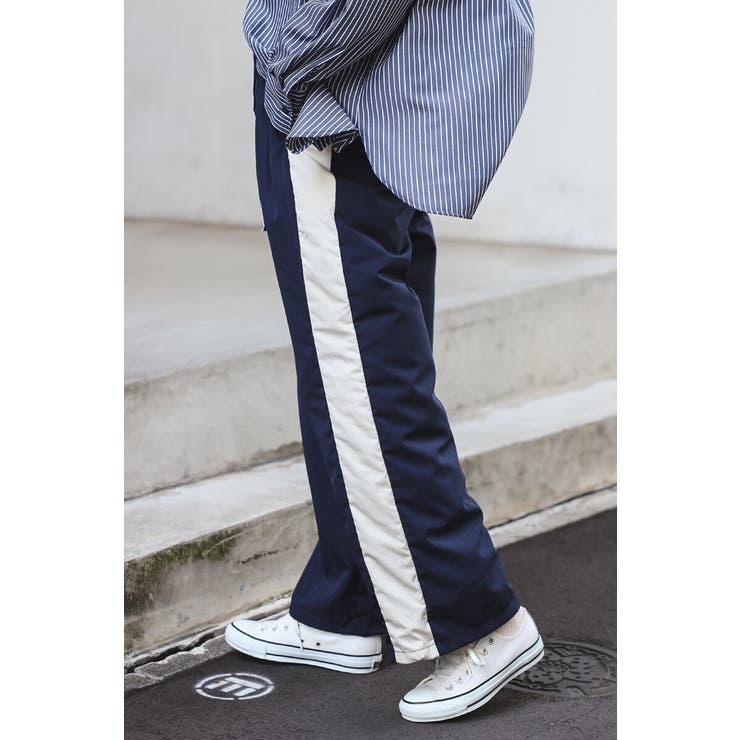 裾ドロストサイドラインナイロンパンツ 88-004233 | BONJOUR SAGAN | 詳細画像13 