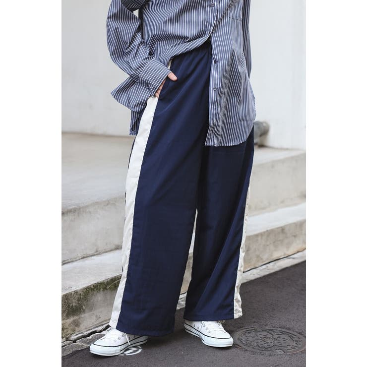 裾ドロストサイドラインナイロンパンツ 88-004233 | BONJOUR SAGAN | 詳細画像14 