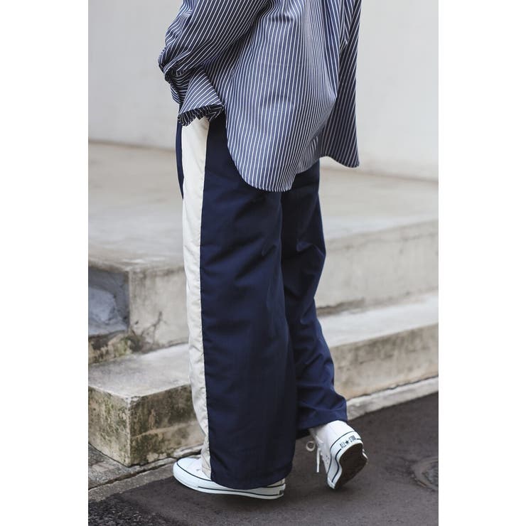 裾ドロストサイドラインナイロンパンツ 88-004233 | BONJOUR SAGAN | 詳細画像15 