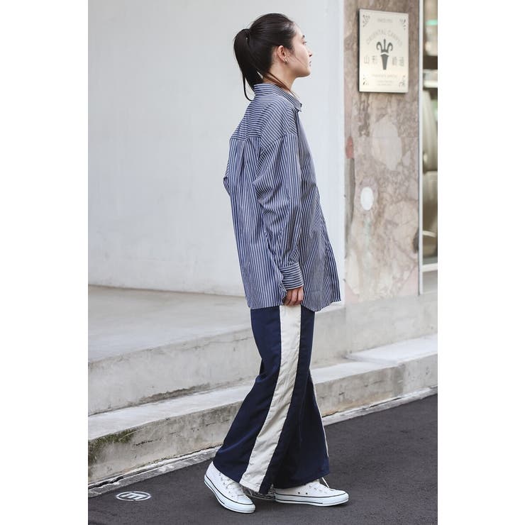 裾ドロストサイドラインナイロンパンツ 88-004233 | BONJOUR SAGAN | 詳細画像19 