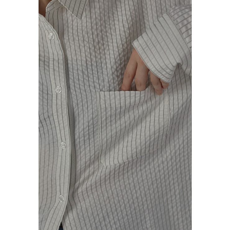 bumpy stripe shirt[品番：BLEW0008809]｜BONJOUR  SAGAN（ボンジュールサガン）のレディースファッション通販｜SHOPLIST（ショップリスト）