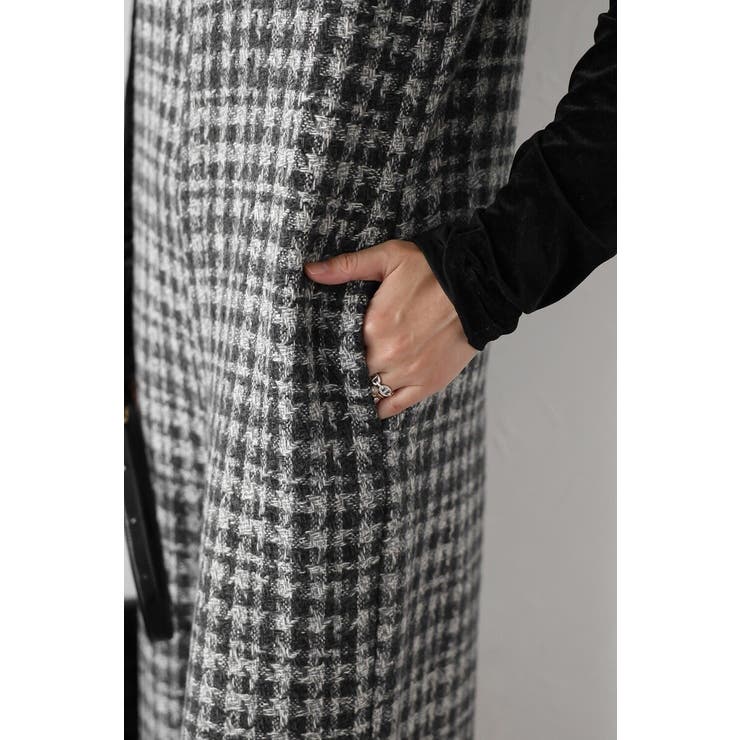 チェックツイードAラインオールインワン 88-004242 | BONJOUR SAGAN | 詳細画像8 