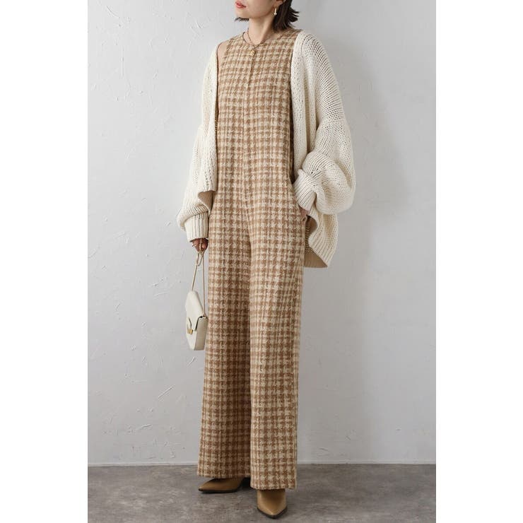 チェックツイードAラインオールインワン 88-004242 | BONJOUR SAGAN | 詳細画像10 