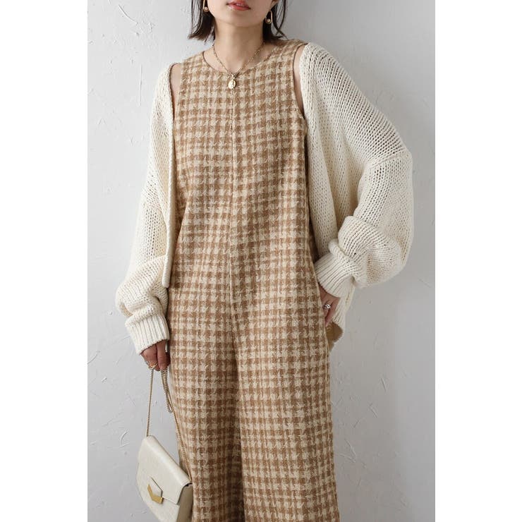 チェックツイードAラインオールインワン 88-004242 | BONJOUR SAGAN | 詳細画像11 