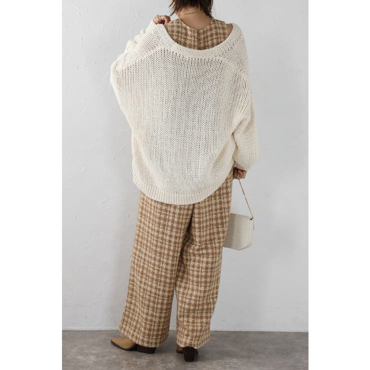 チェックツイードAラインオールインワン 88-004242 | BONJOUR SAGAN | 詳細画像14 