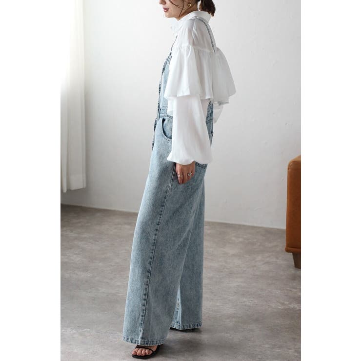 ストラップデザインデニムサロペット 88-004243 | BONJOUR SAGAN | 詳細画像3 