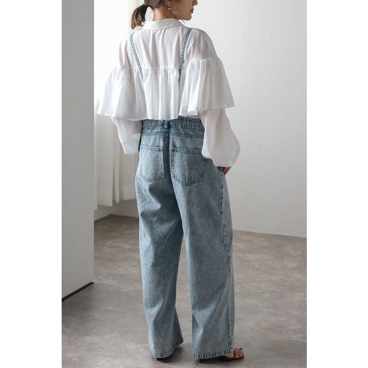 ストラップデザインデニムサロペット 88-004243 | BONJOUR SAGAN | 詳細画像5 